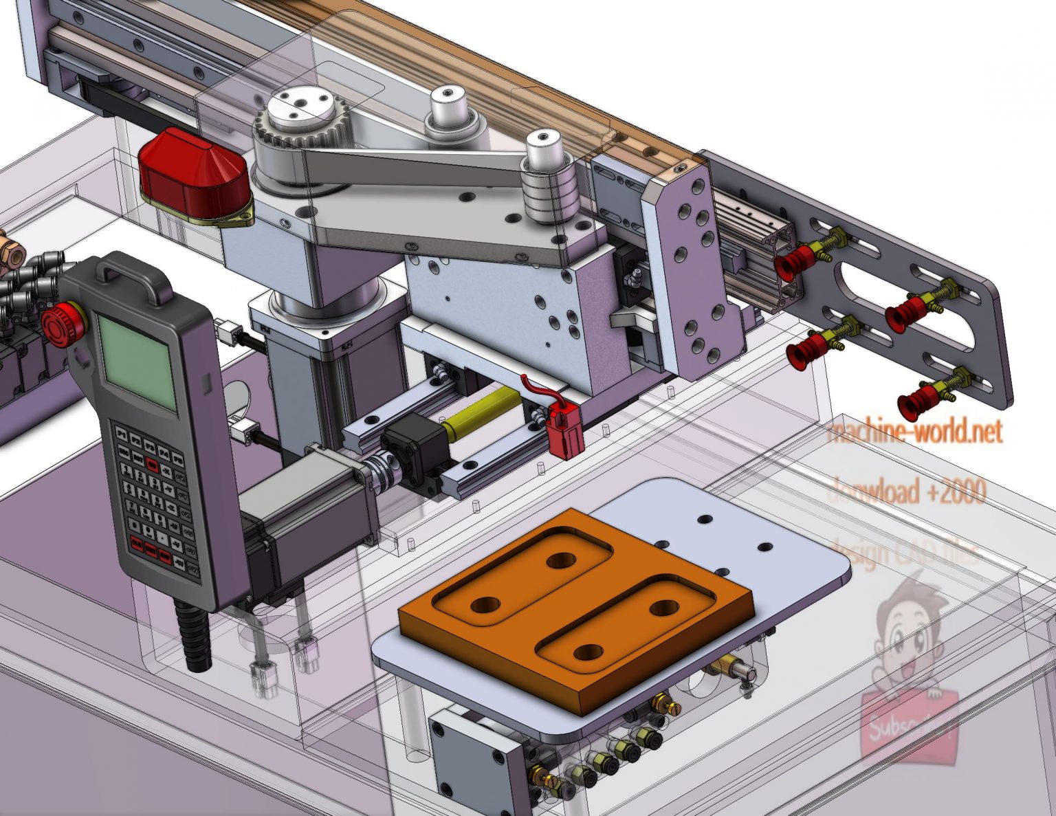 Industrial D Model In Mold Labeling Robot Machine World