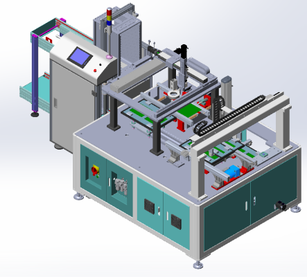 Machine Operatios Board industrial 3D model PCB Board Production Line Automatic PCB Board ...