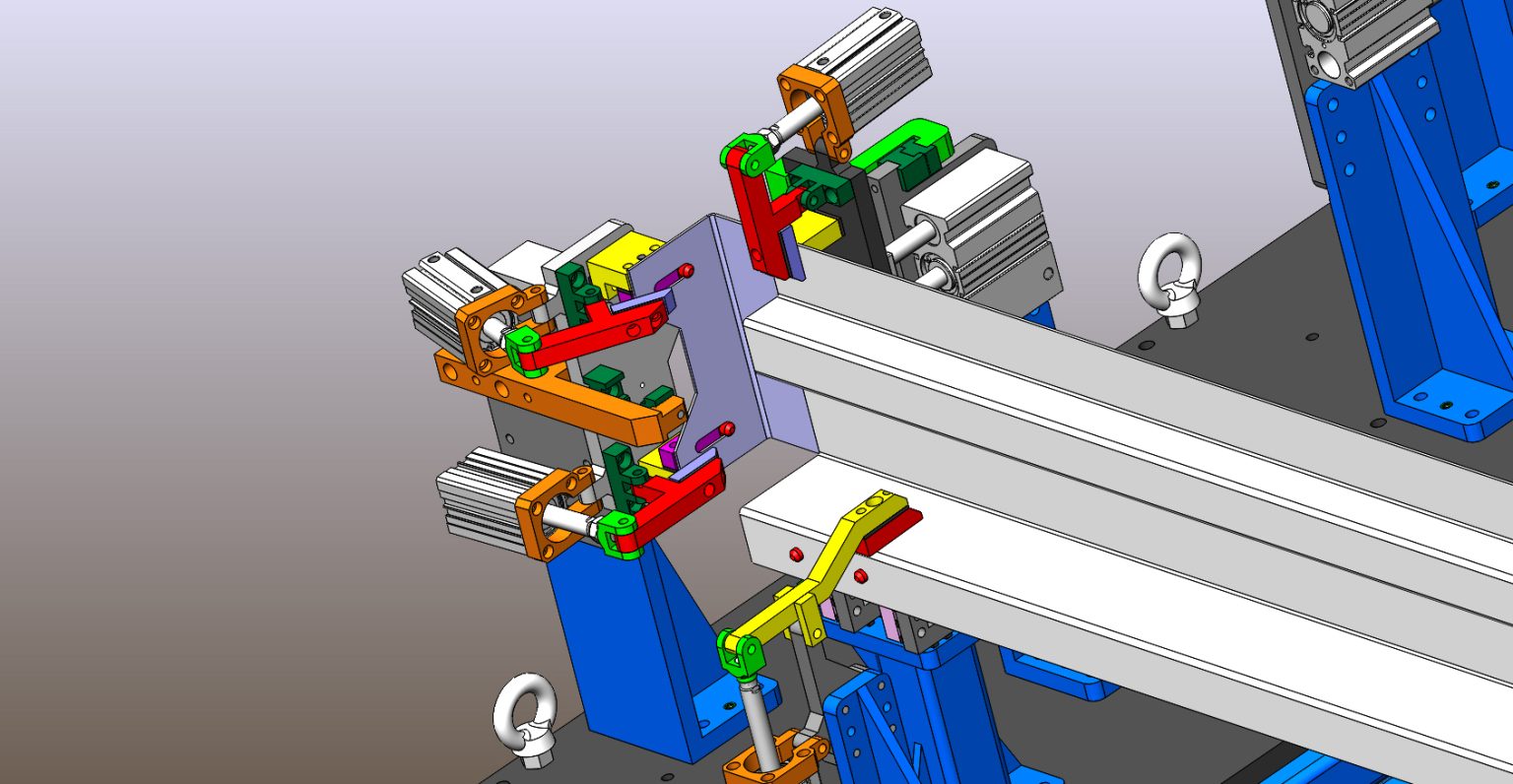 industrial 3D model Fixed Conditions A Robot Welding Fixture Tooling ...