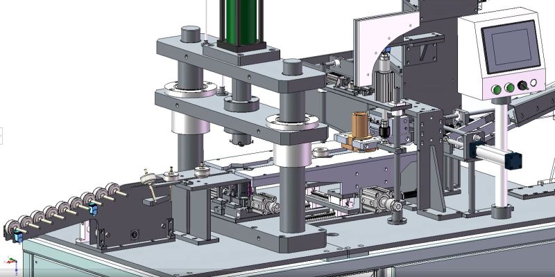 industrial 3D model Automatic shaft riveting machine - MACHINE - WORLD