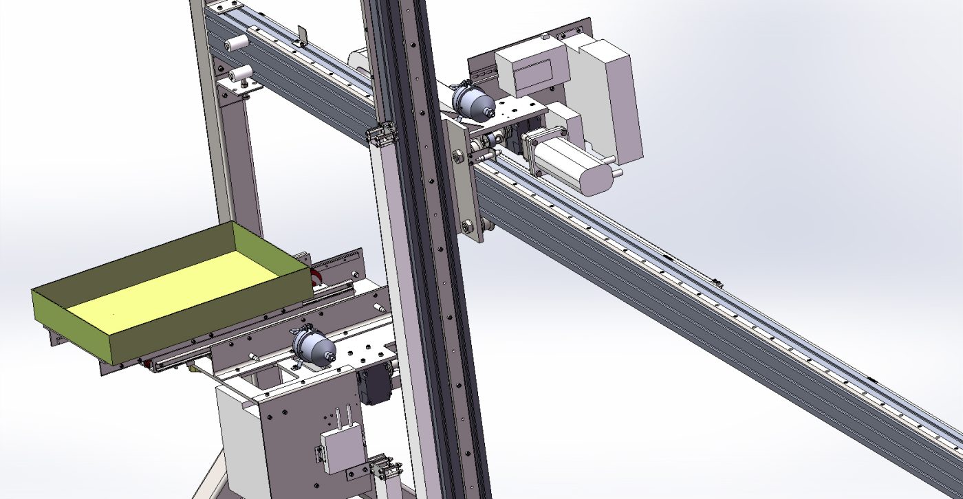 Mini Stacker Module industrial 3D model Mini stacker - MACHINE - WORLD