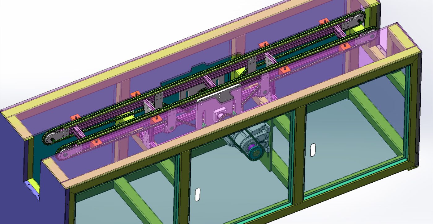 Walk Em Chain industrial 3D model Walking chain - MACHINE - WORLD