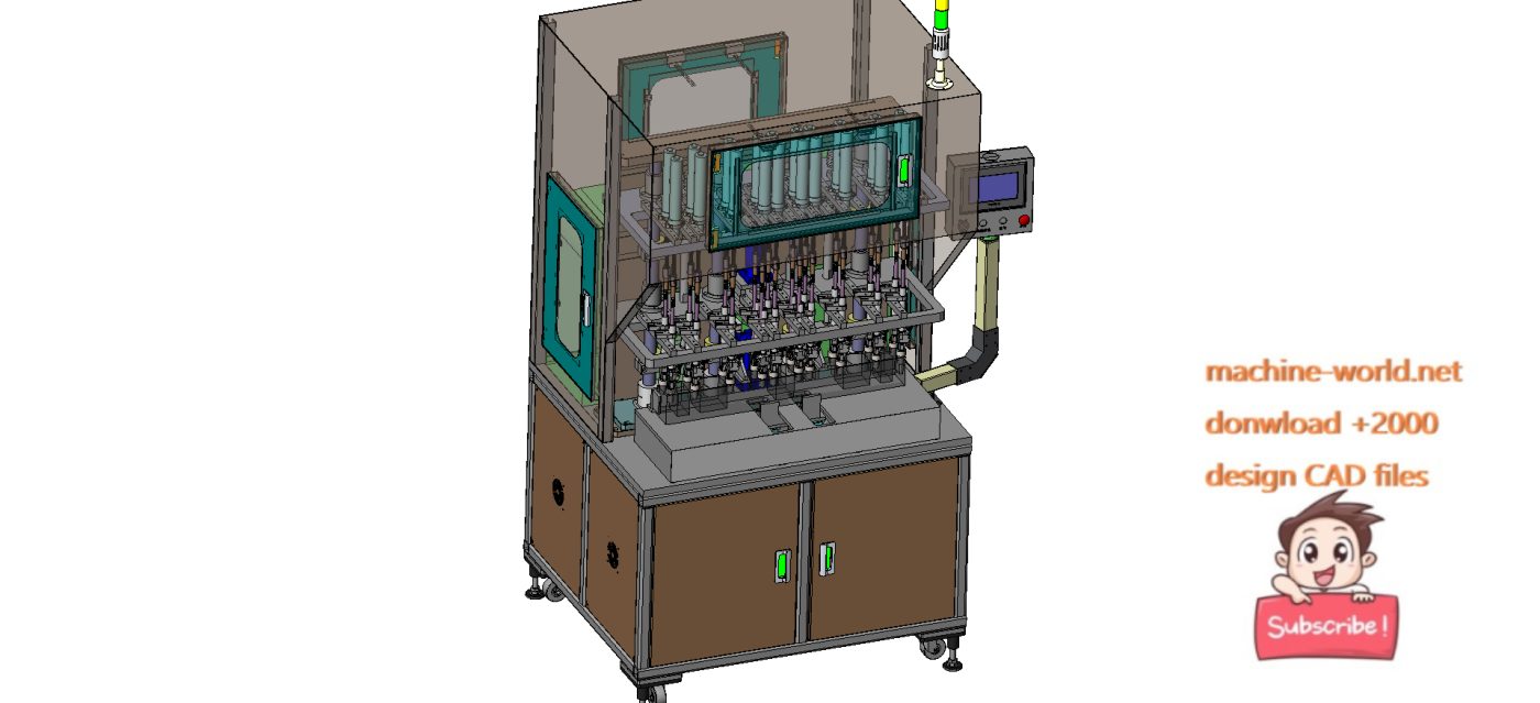 industrial 3D model Multi function automatic screw machine MACHINE