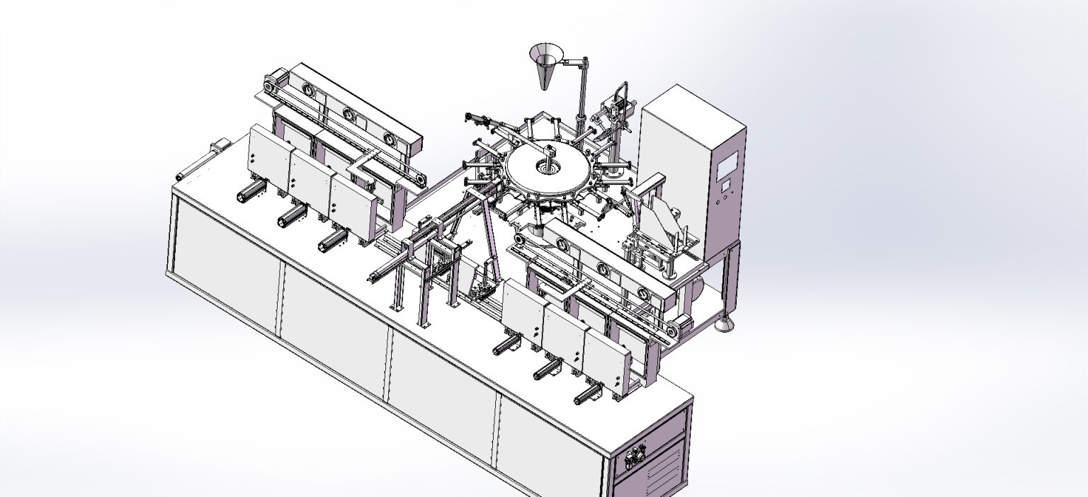 industrial 3D model Turntable bag packing machine - MACHINE - WORLD