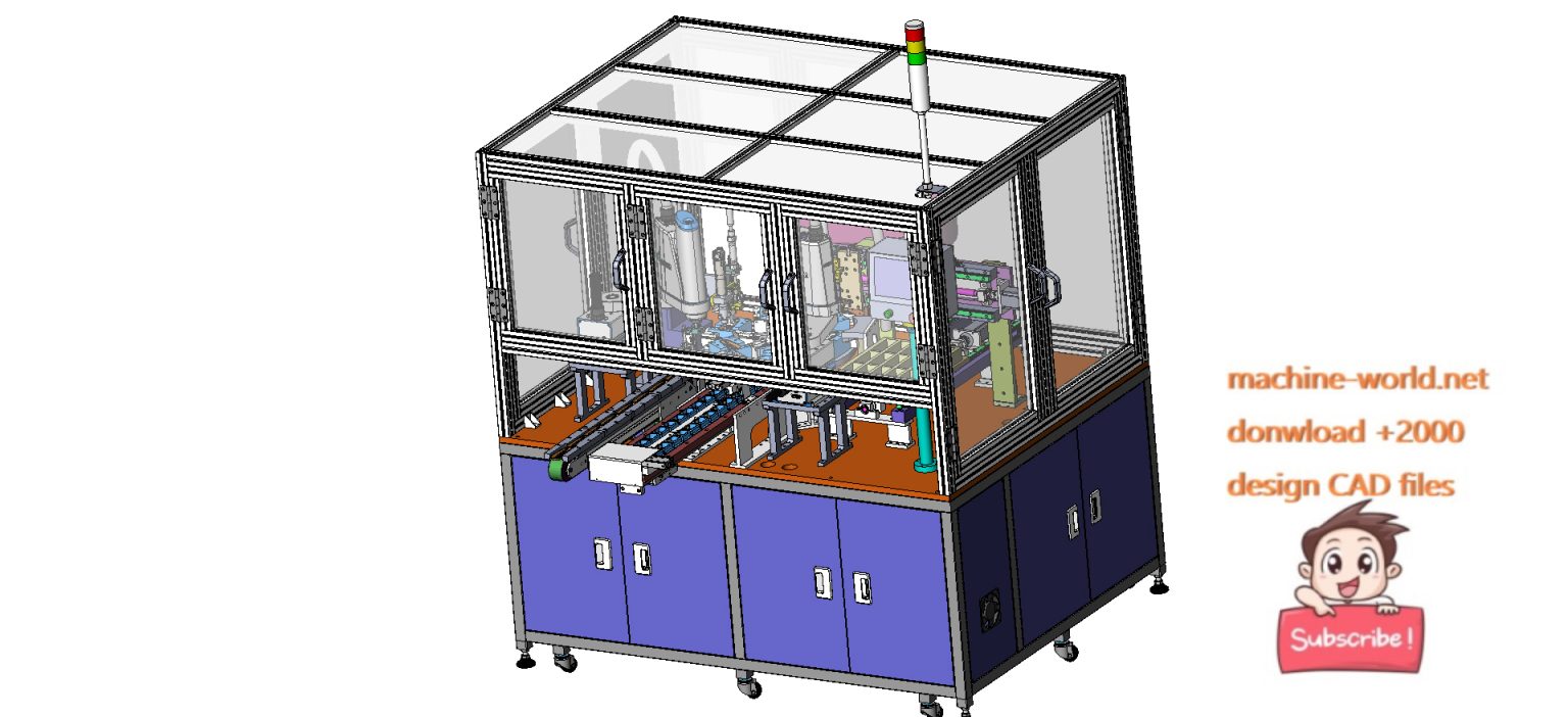 industrial 3D model Hook assembly machine - MACHINE - WORLD