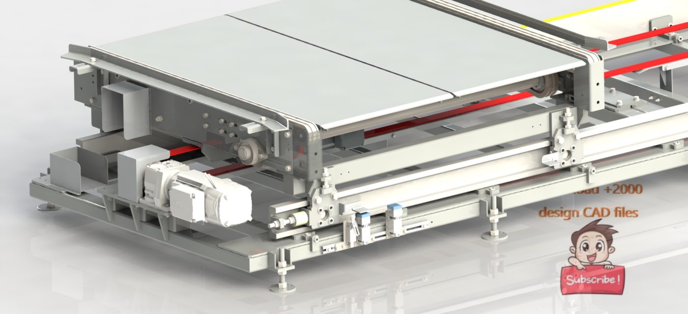 industrial 3D model Pallet conveyor - MACHINE - WORLD