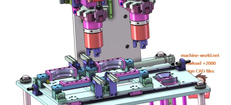 industial 3D model Two station automatic bottle capping device ...