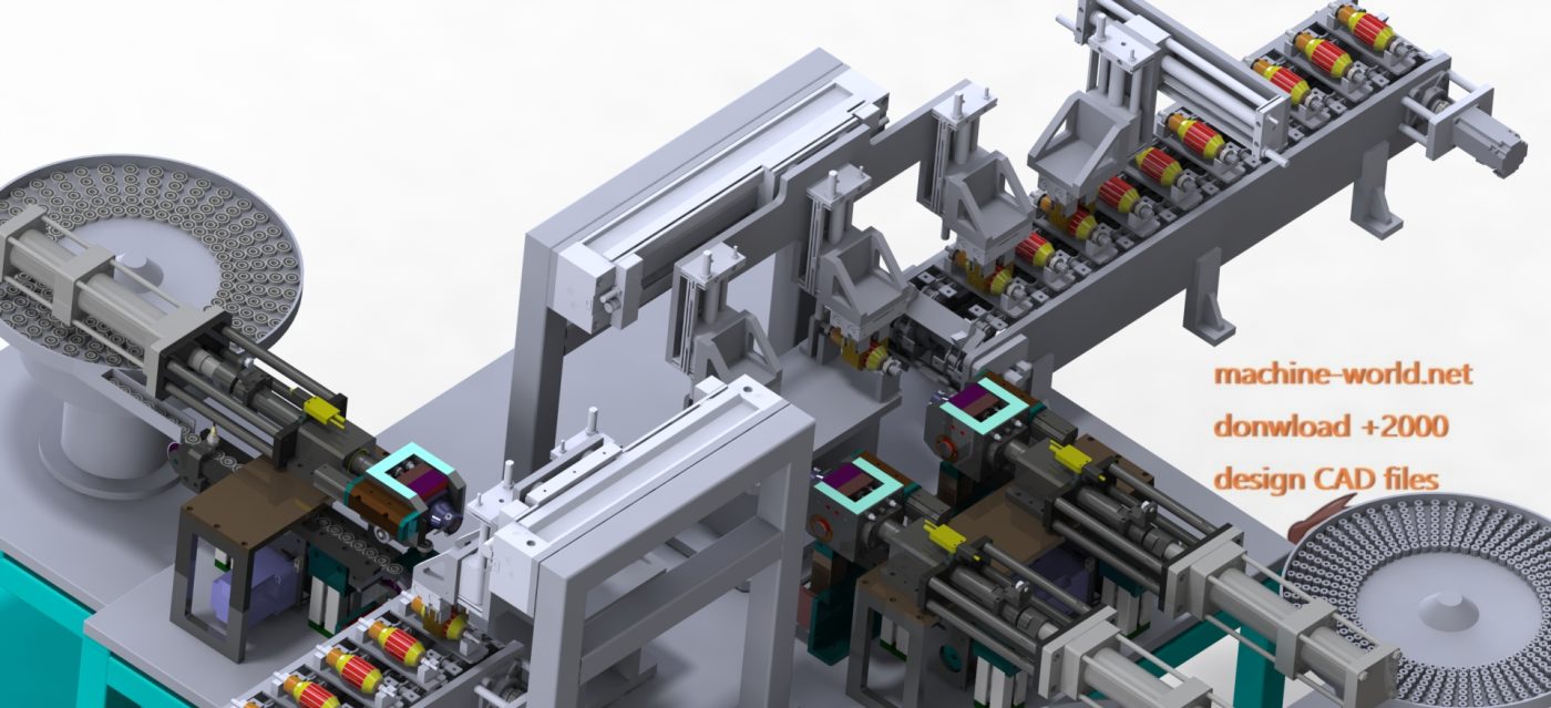industrial 3D model Bearing assembly machine MACHINE WORLD