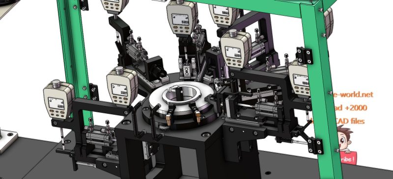 industrial 3D model Multi station test equipment - MACHINE - WORLD
