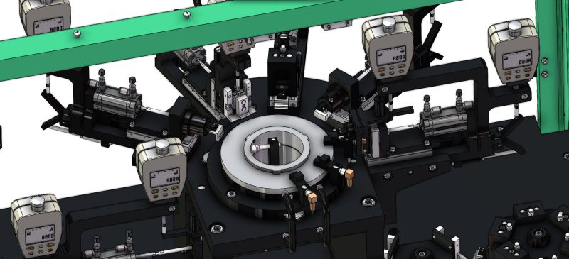 industrial 3D model Multi station test equipment - MACHINE - WORLD
