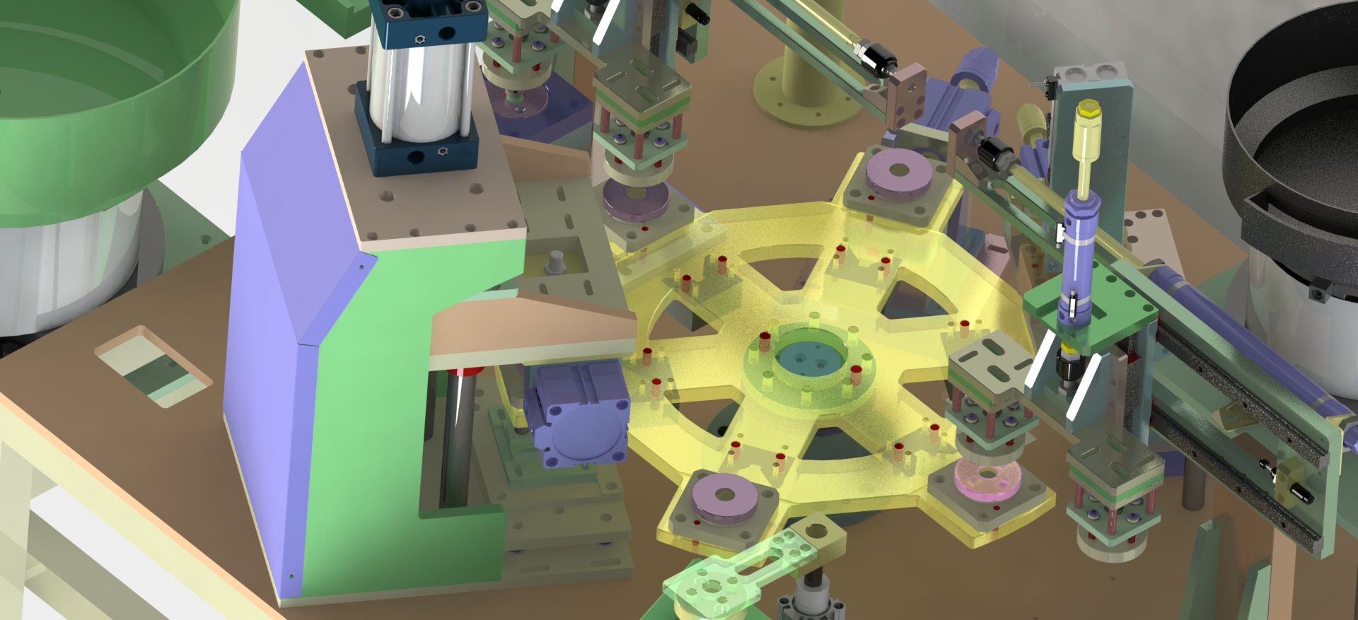 industrial 3D model Round cap assembly machine - MACHINE - WORLD