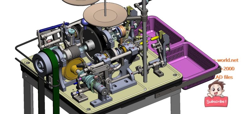 industrial 3D model Silkworm cocoons winding machine - MACHINE - WORLD