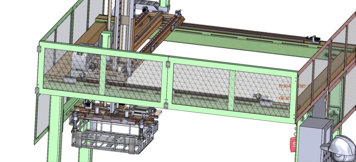 industrial 3D model Large gantry manipulator exhaust frame - MACHINE ...