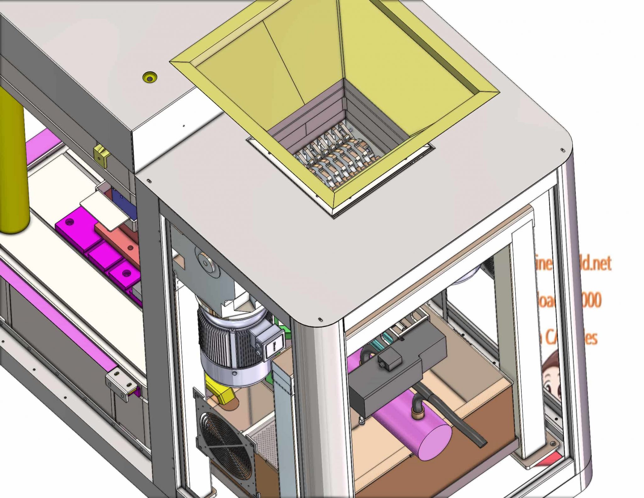 industrial 3D model 150 ton press machine - MACHINE - WORLD