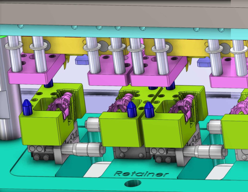 industrial 3D model Hot melt punching machine for injection molded