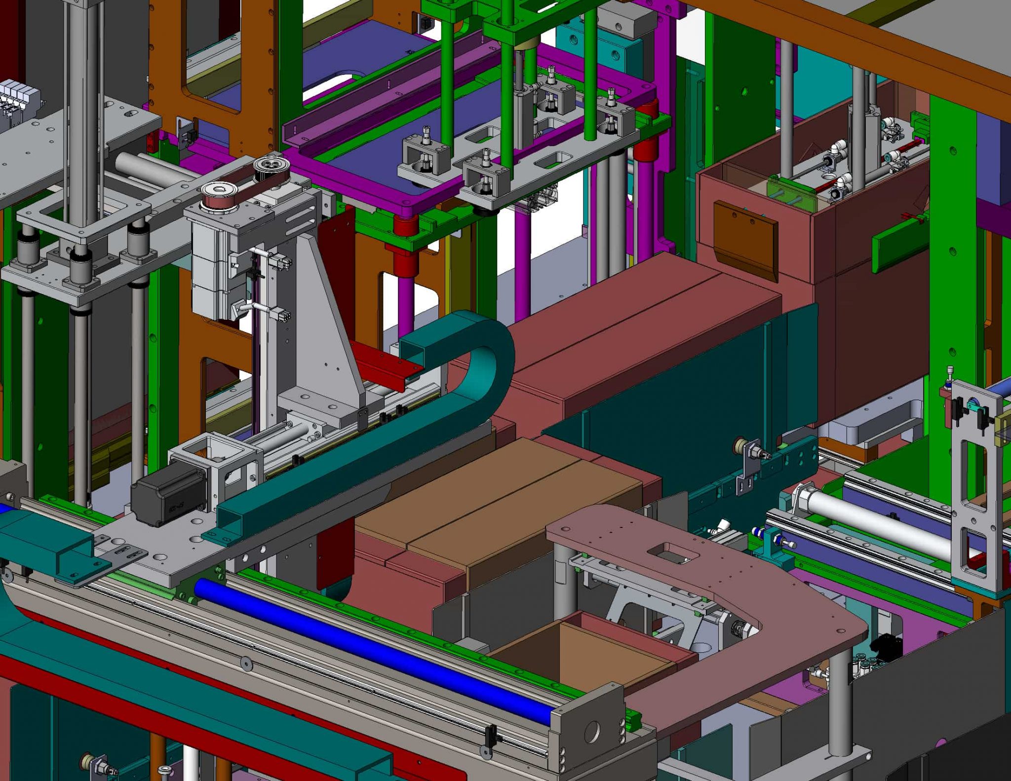 industrial 3D model Carton packing machine - MACHINE - WORLD
