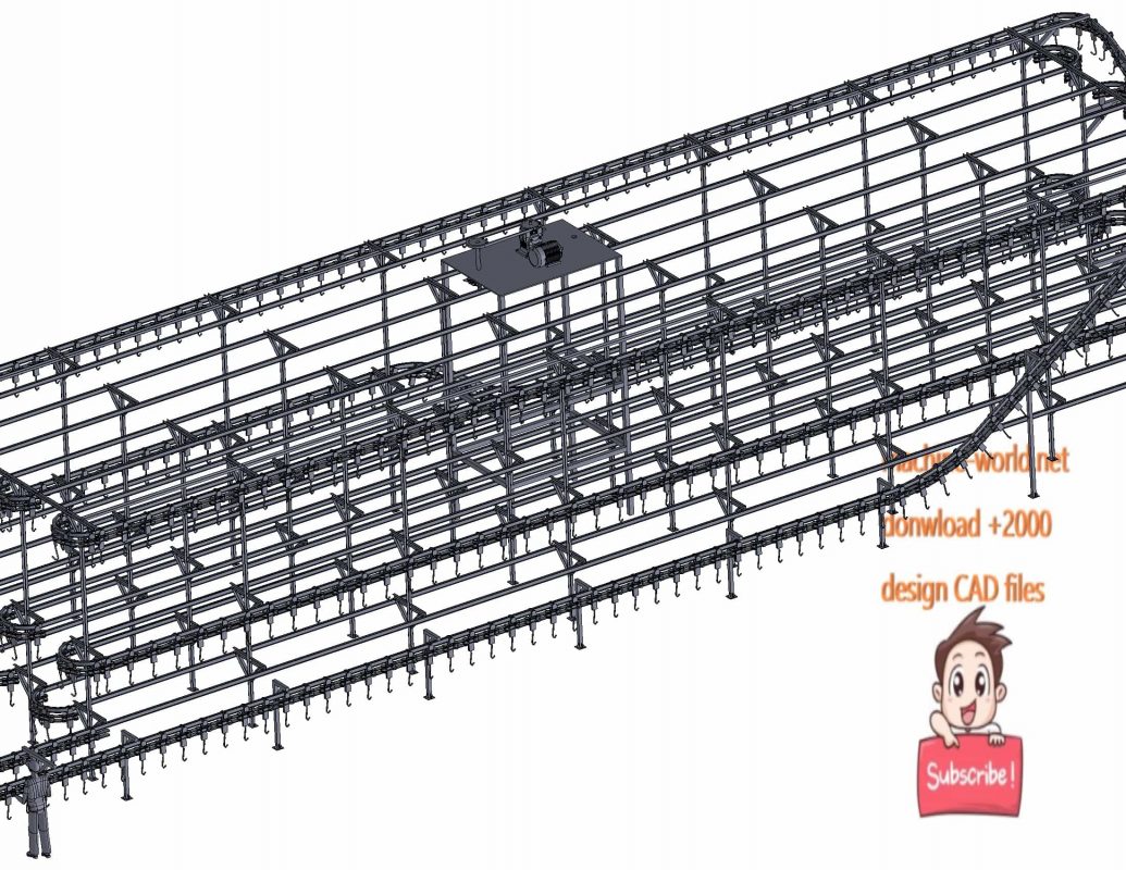 industrial 3D model paint line MACHINE WORLD