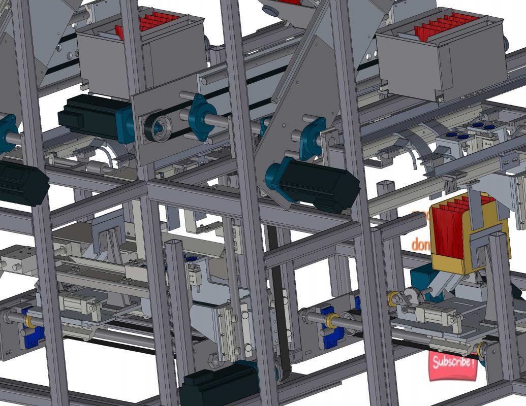 industrial 3D model folding box packaging machine - MACHINE - WORLD