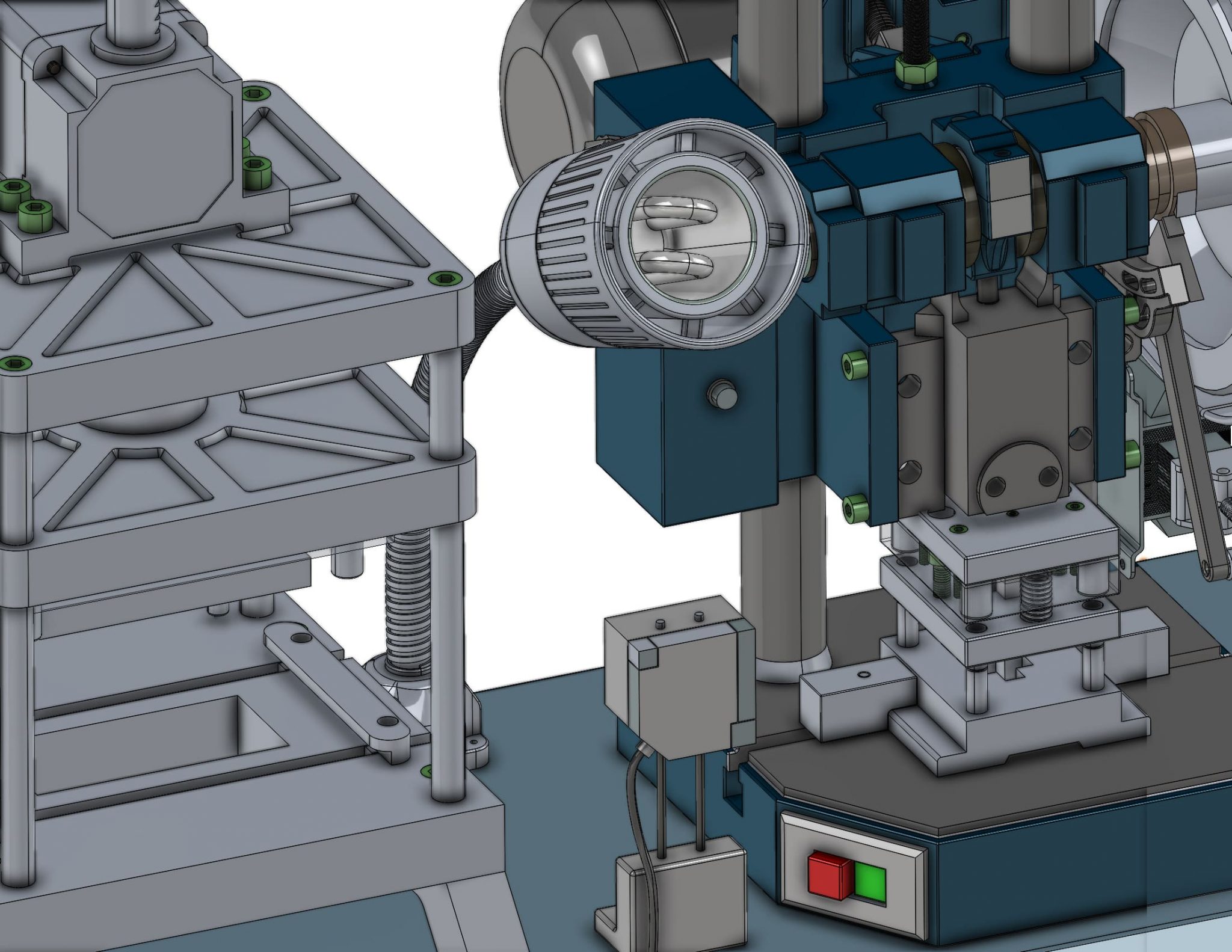 industrial 3D model Small stamping machine - MACHINE - WORLD