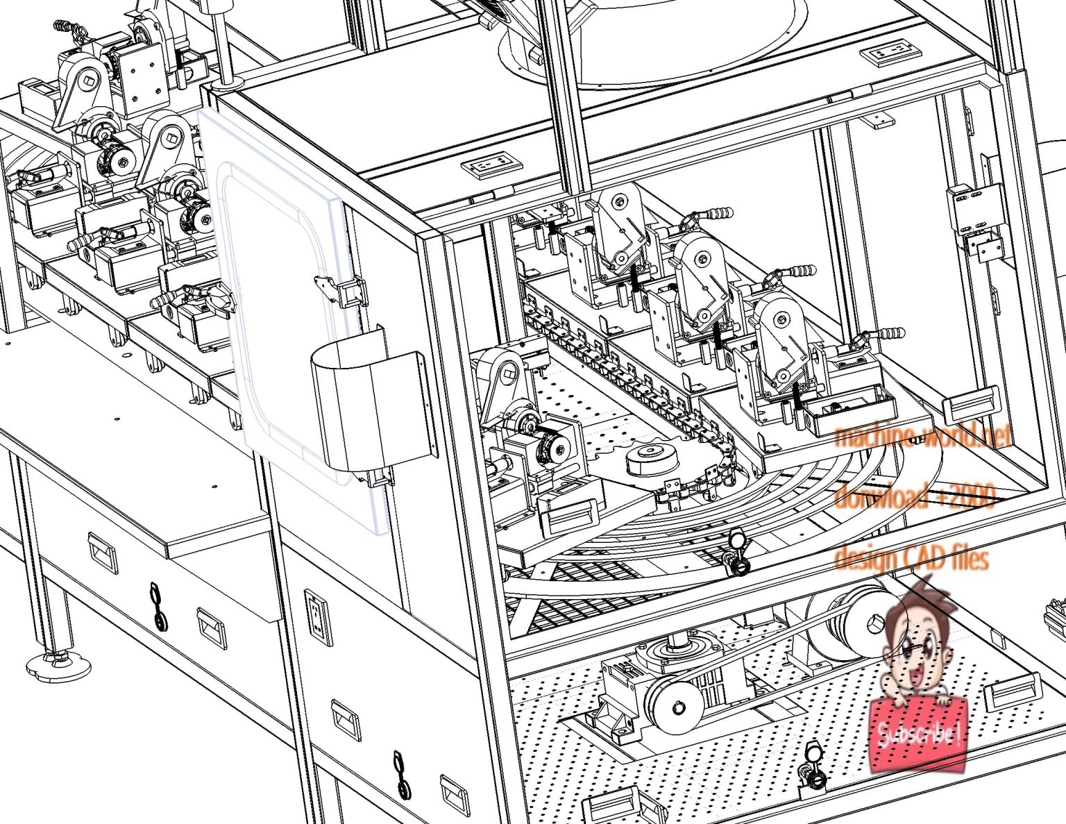 Dc Element Testing industrial 3D model DC motor testing machine - MACHINE - WORLD