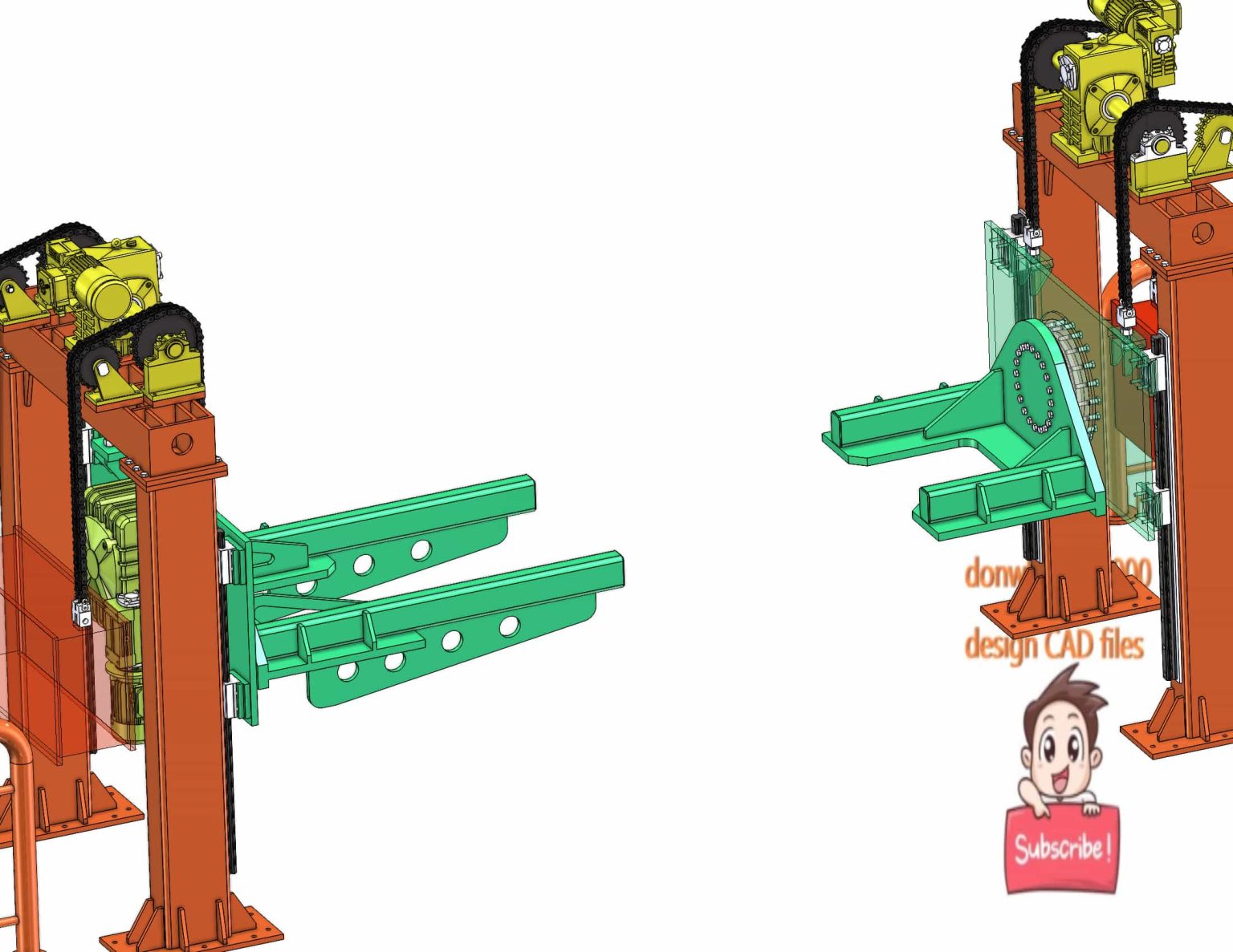 industrial 3D model Truck chassis welding equipment MACHINE WORLD