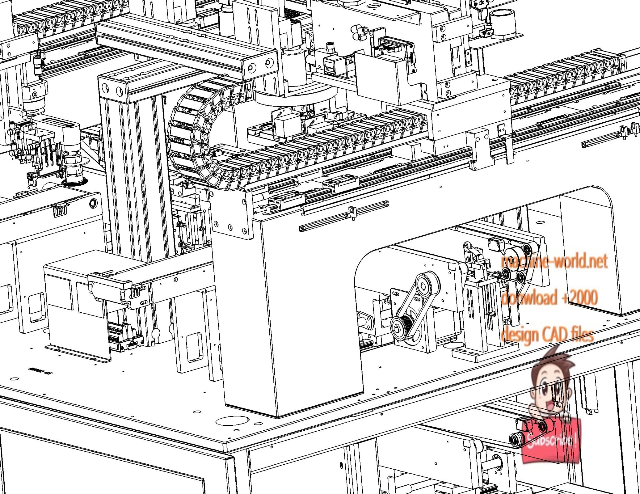 industrial 3D model Watch laminating machine - MACHINE - WORLD