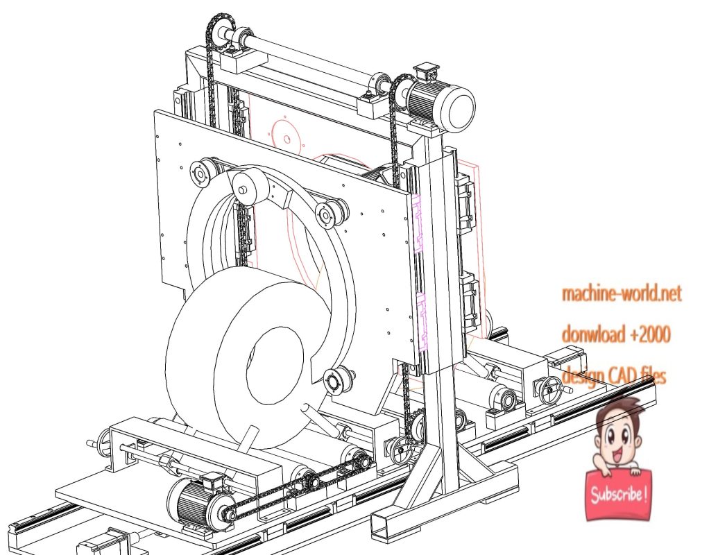 industrial 3D model Winding machine - MACHINE - WORLD