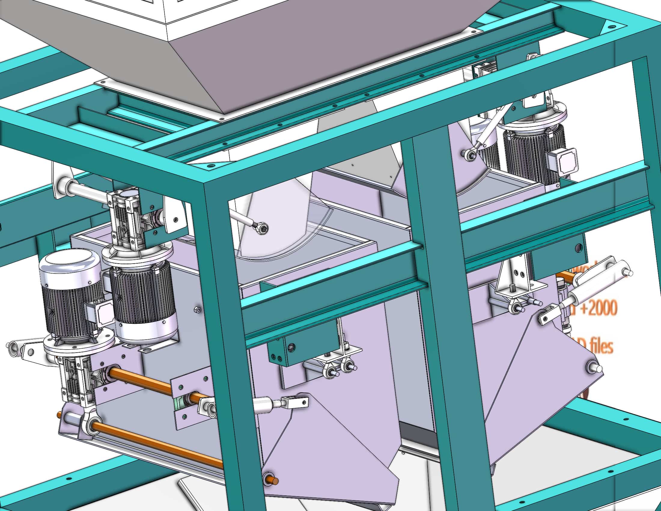 industrial 3D model quantitative packaging machine - MACHINE - WORLD