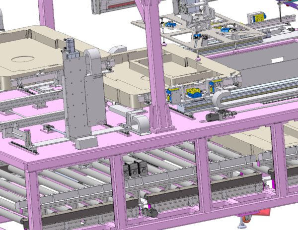 industrial 3D model LCD screen assembly line - MACHINE - WORLD