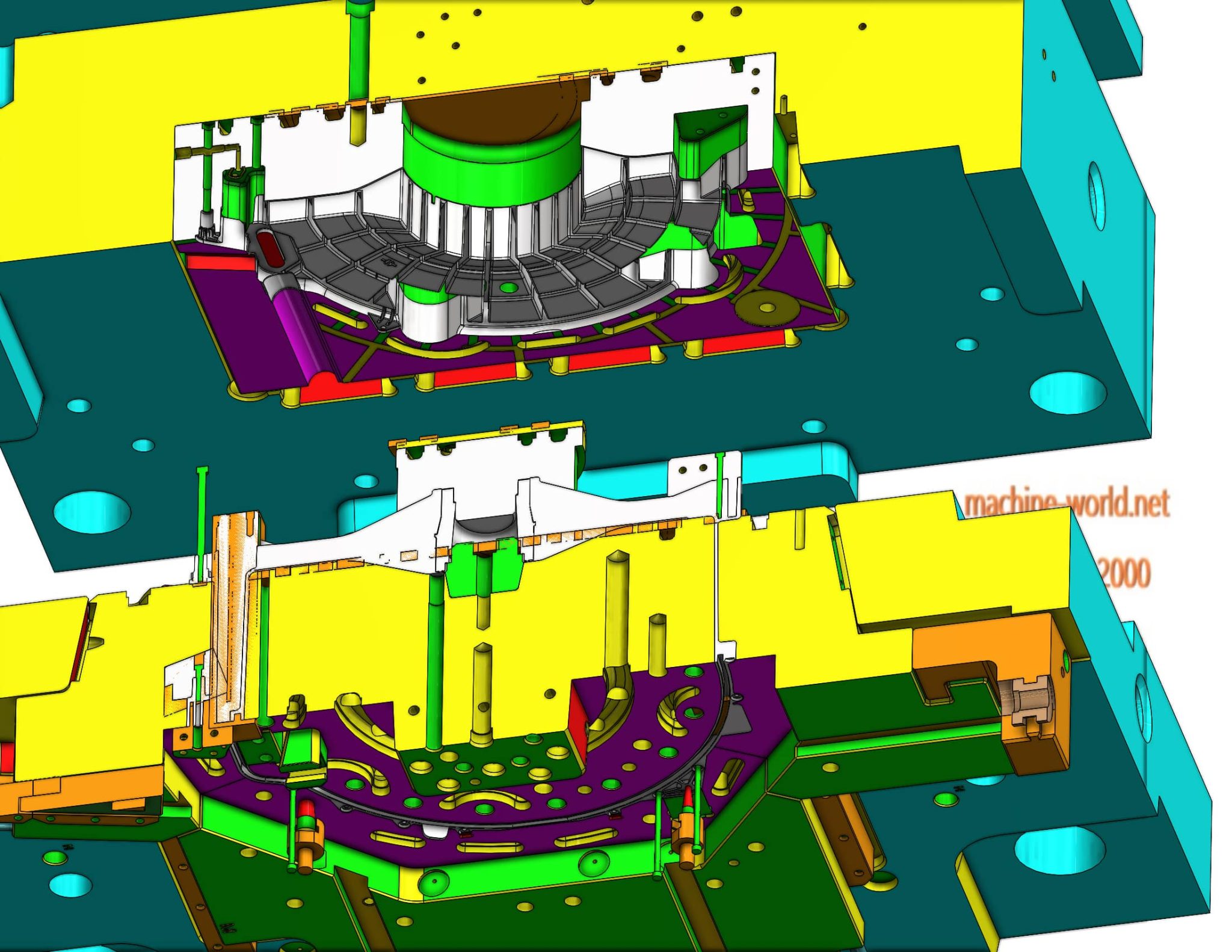 industrial 3D model Household injection mold - MACHINE - WORLD