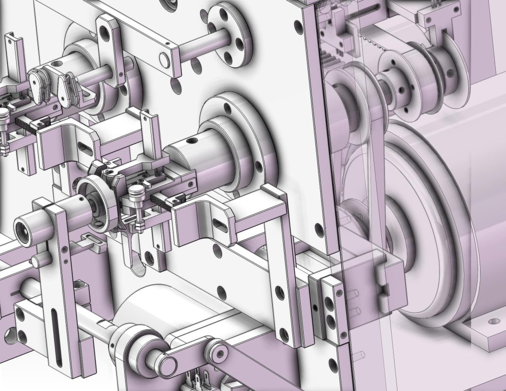 industrial 3D model winding machine - MACHINE - WORLD