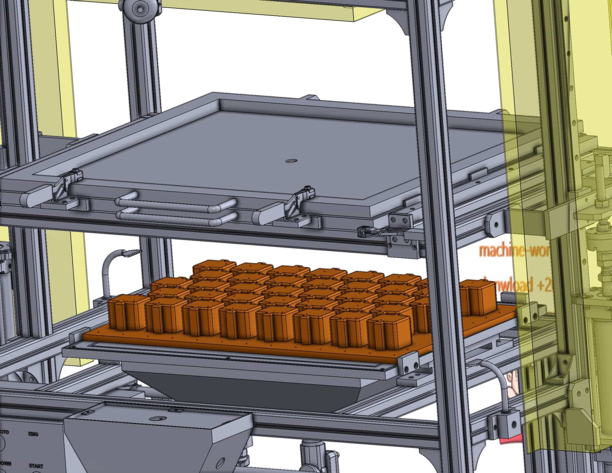 industrial 3D model Vacuum forming machine - MACHINE - WORLD