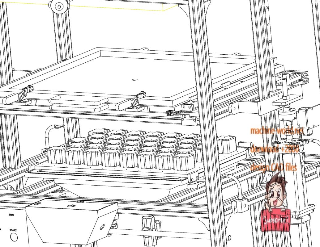 industrial 3D model Vacuum forming machine MACHINE WORLD