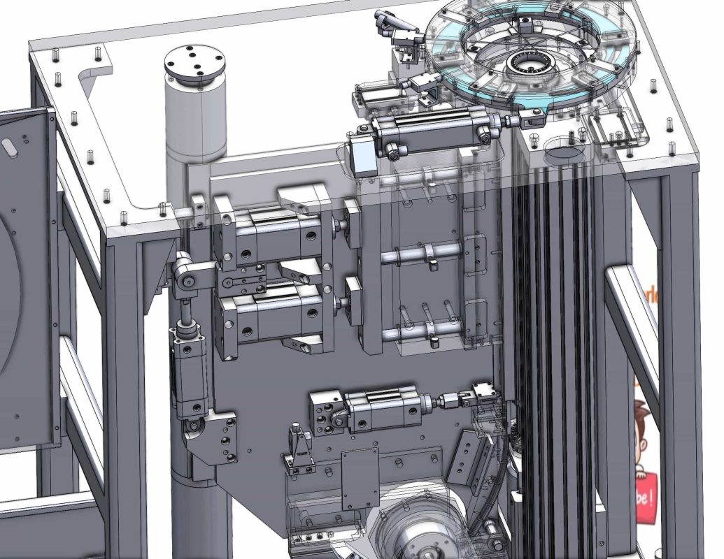 industrial 3D model motor wire assembly machine - MACHINE - WORLD