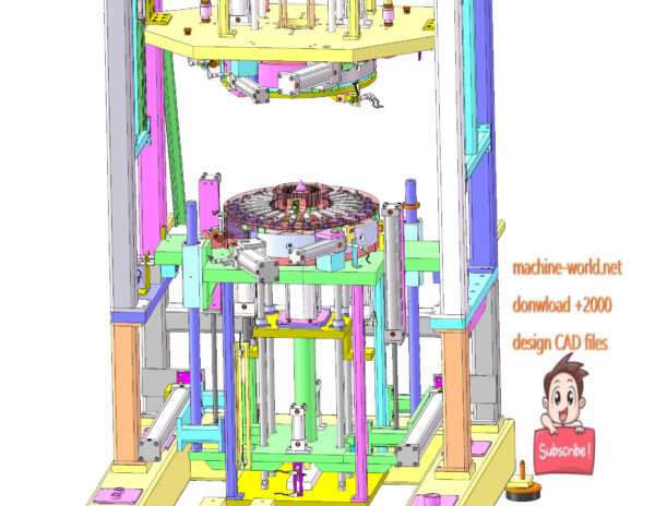 industrial 3D model Winding machine - MACHINE - WORLD