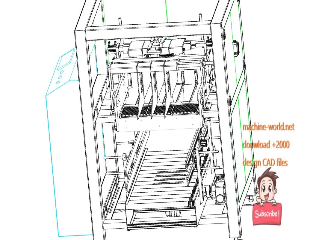 industrial 3D model Drop in cartoning machine - MACHINE - WORLD